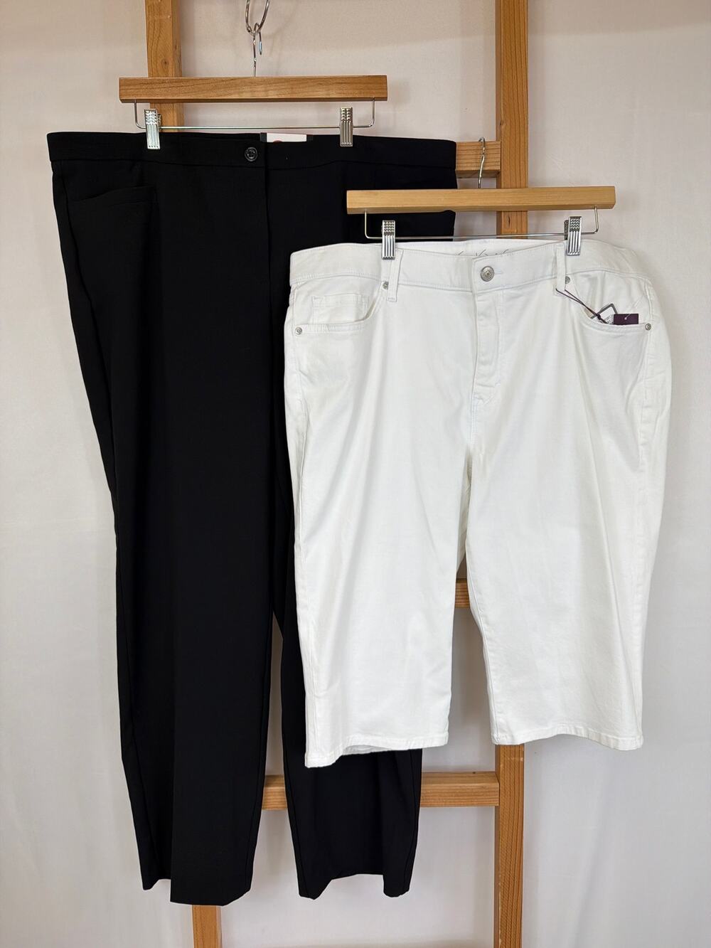 NWT Lot of Two Bottoms Roz & Ali Trousers & Gloria Vanderbilt Skimmers SZ 20